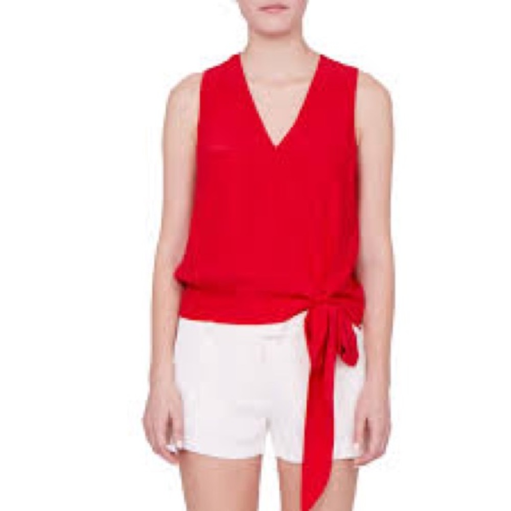NWT ❤️ LIZ CLAIBORNE Red Sleeveless Top ❤️